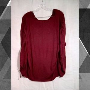 Tops - Thyme & Honey Women's Top Sz L Bordeaux Tops - Thyme & Honey Women's Top Sz L Bordeaux